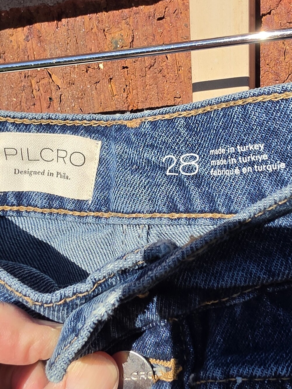 NEW Anthropologie Pilcro Country Denim Skort 28 - Picture 8 of 12